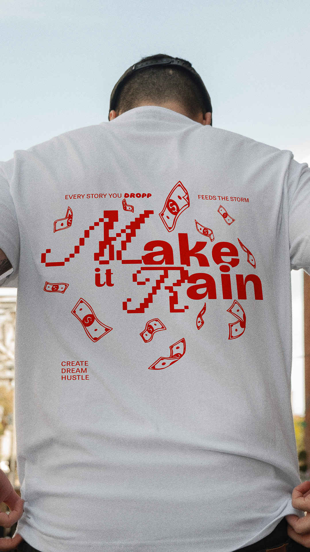 T‑shirts exclusifs “Make it Rain” (FR) x30